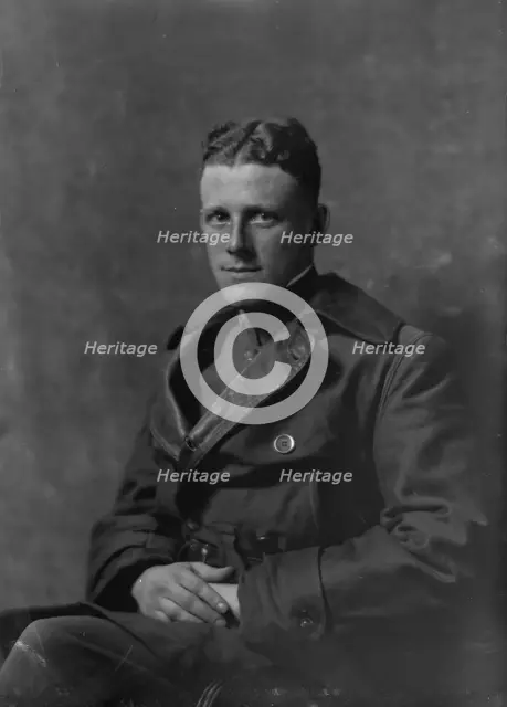 Lieutenant Hall, portrait photograph, 1918 Mar. 1. Creator: Arnold Genthe.