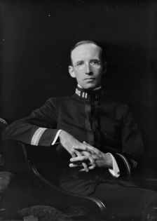 Lieutenant John L. Cunningham, portrait photograph, 1919 June 9. Creator: Arnold Genthe