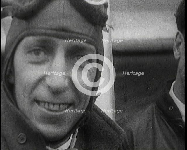 Lieutenant Noel Davis and Lieutenant Stanton Hall Wooster, 1927. Creator: British Pathe Ltd.