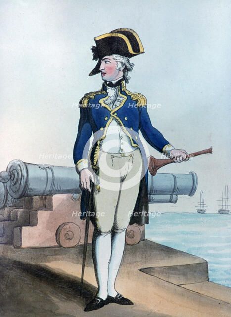 'Lieutenant of the Guard', 1799. Artist: Thomas Rowlandson