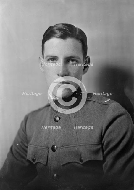 Lieutenant P.L. Romaine, portrait photograph, 1919 Jan. 21. Creator: Arnold Genthe.