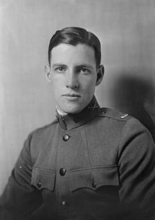 Lieutenant P.L. Romaine, portrait photograph, 1919 Jan. 21. Creator: Arnold Genthe
