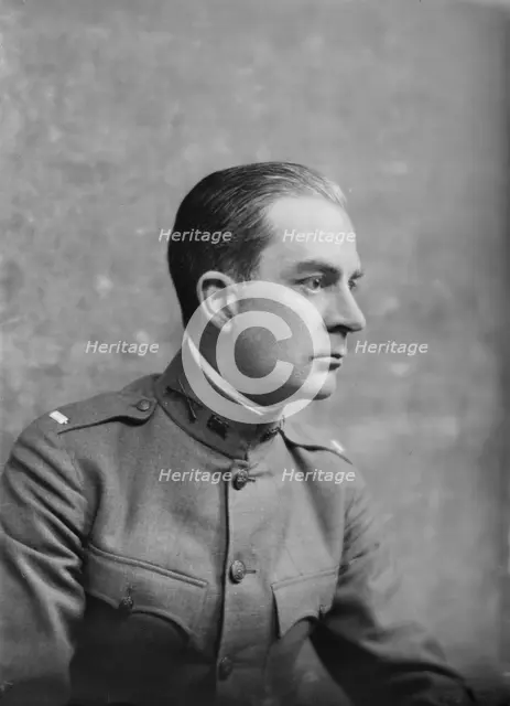 Lieutenant R.S. Warfield, portrait photograph, 1917 Dec. 3. Creator: Arnold Genthe.