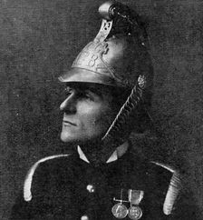 Lieutenant Sampson Sladen, R.N., appointed Chief Officer of the London Fire Brigade, 1909. Creator: Thiele & Co