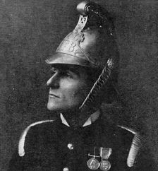 Lieutenant Sampson Sladen, R.N., appointed Chief Officer of the London Fire Brigade, 1909. Creator: Thiele & Co