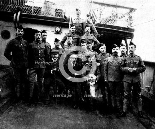 Lieutenants Clifford and Moorhouse, Officers in Charge, and NCOs for Uganda, 1898. Creator: Lascelles.