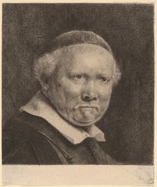 Lieven Willemsz van Coppenol: the Larger Plate, 1658. Creator: Rembrandt Harmensz van Rijn
