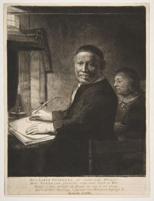 Lieven Willemsz van Coppenol with his Grandson, ca. 1658. Creator: Rembrandt Harmensz van Rijn