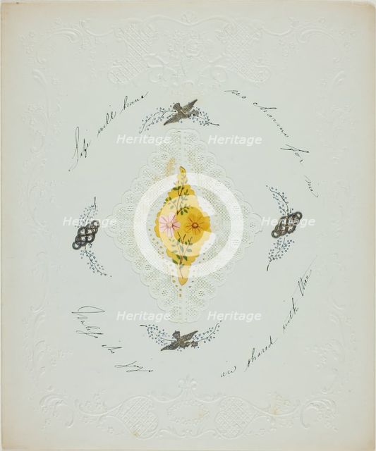Life Will Have No Charms for Me (valentine), c. 1850. Creator: George Kershaw.