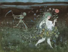 Life and Death, 1905. Creator: Ivar Arosenius