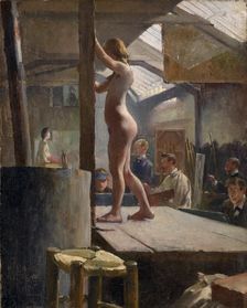 Life Class, Académie Julian, 1887-1888
