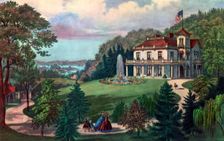 Life in the Country, Evening 1862.Artist: Currier and Ives