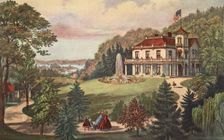 Life In The Country - Evening, pub. 1862, Currier & Ives (Colour Lithograph)
