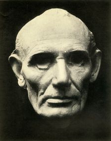 Life mask of Abraham Lincoln, 1860, (1930). Creator: Unknown