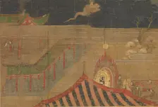 Life of the Buddha: Abandoning Palace Life, early 15th century. Creator: Unknown