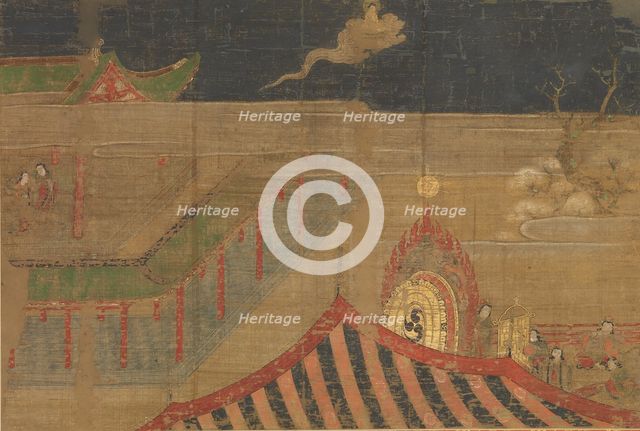 Life of the Buddha: Abandoning Palace Life, early 15th century. Creator: Unknown.