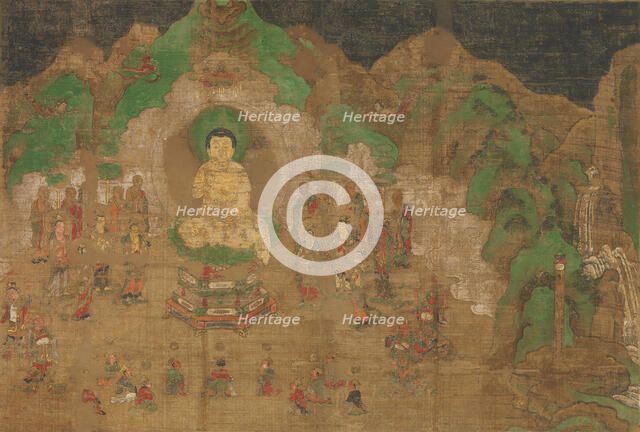 Life of the Buddha: King Bimbisara's Conversion, early 15th century. Creator: Unknown.