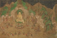 Life of the Buddha: King Bimbisara's Conversion, early 15th century. Creator: Unknown