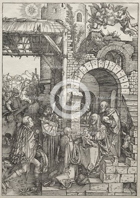 Life of the Virgin: Adoration of the Magi, 1504-1505. Creator: Albrecht Dürer (German, 1471-1528).