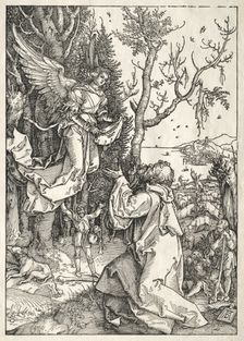 Life of the Virgin: Joachim and the Angel, c. 1504. Creator: Albrecht Dürer (German, 1471-1528)