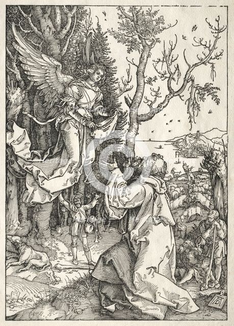 Life of the Virgin: Joachim and the Angel, c. 1504. Creator: Albrecht Dürer (German, 1471-1528).