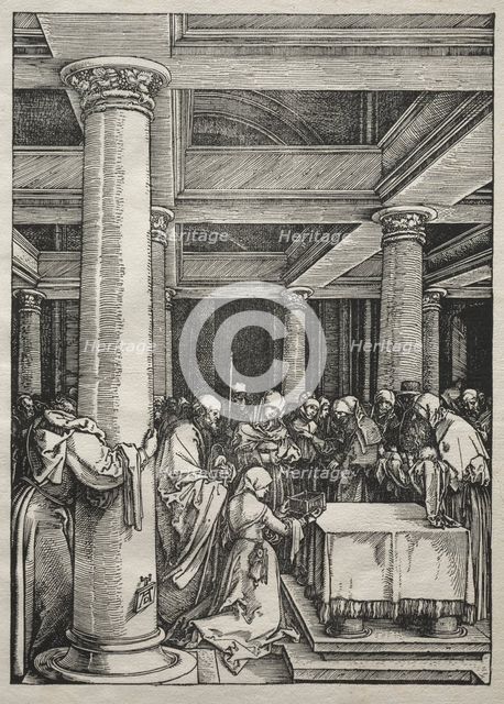 Life of the Virgin: Presentation of Jesus in the Temple, 1504-1505. Creator: Albrecht Dürer (German, 1471-1528).