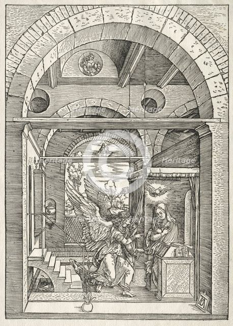 Life of the Virgin: The Annunciation, 1504-1505. Creator: Albrecht Dürer (German, 1471-1528).