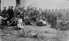Life of Bulgar troops in Open during war, between c1910 and c1915. Creator: Bain News Service