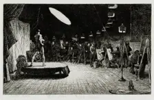 Life School, Royal Academy, 1865. Creator: Charles West Cope