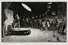 Life School, Royal Academy, 1865. Creator: Charles West Cope