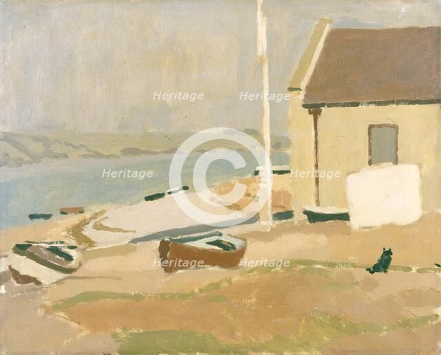 'Lifeboat House, Ferryside', 1923-1943. Artist: Edward Morland Lewis