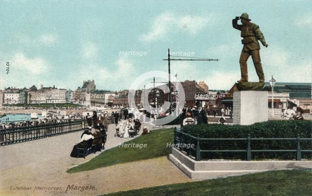 Lifeboat Memorial, Margate, Kent c1905. Artist: Unknown.