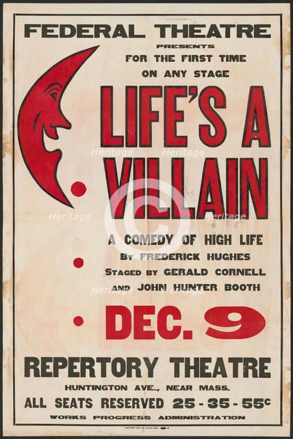 Life's a Villain, Boston, 1936. Creator: Unknown.