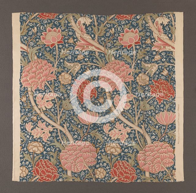 Light cotton fabric, hand-printed, 1884.