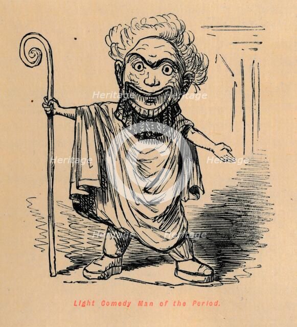'Light Comedy Man of the Period', 1852. Artist: John Leech.