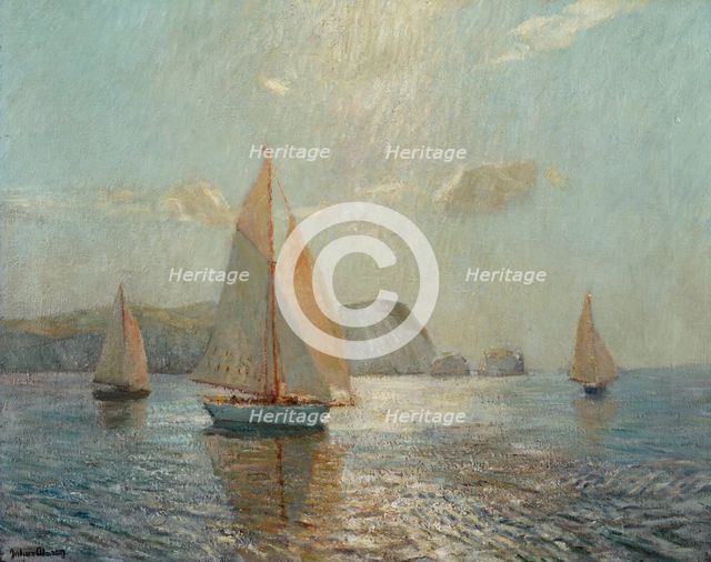 Light Airs off the Needles, c1938. Creator: Julius Olsson.