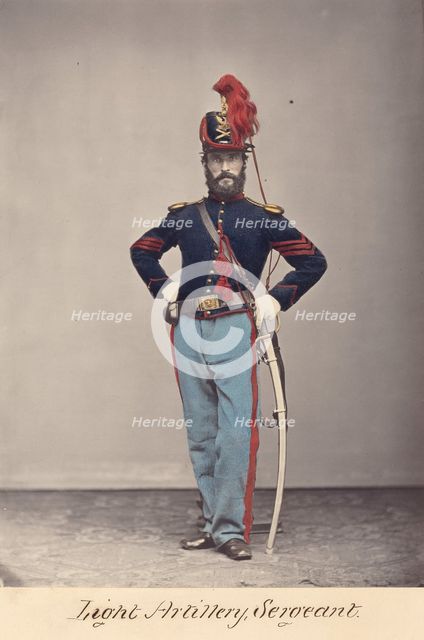Light Artillery, Sergeant, 1866. Creator: Oliver H. Willard.