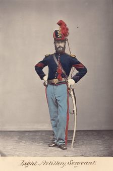 Light Artillery, Sergeant, 1866. Creator: Oliver H. Willard
