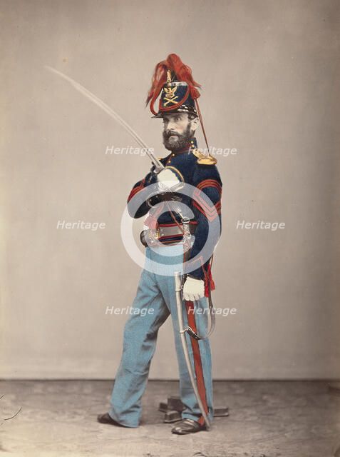 Light Artillery, Sergeant Major, 1866. Creator: Attributed to Oliver H. Willard.