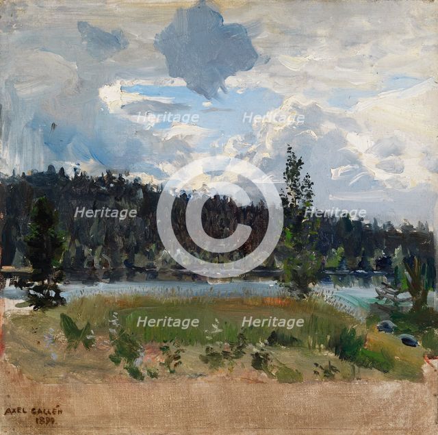 Light behind the Clouds, 1899. Creator: Akseli Gallen-Kallela.