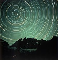 Light effects over La Meije, France. Creator: NASA