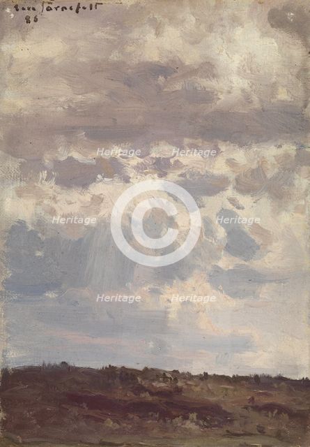 Light Filtering through Clouds, 1886. Creator: Eero Jarnefelt.