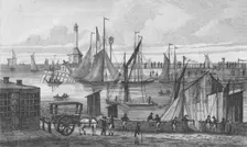 Light House & Pier 1820. Artist: John Shury