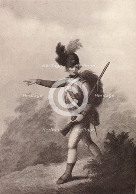 'Light Infantry Man (1791)', 1791 (1909). Artist: Francois David Soiron.