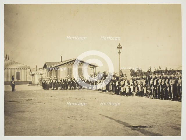 Light-Infantry Soldiers, Camp de Châlons, 1857. Creator: Gustave Le Gray.