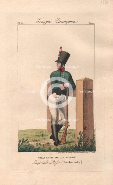 Light infantryman of the Preobrazhensky Regiment , 1816-1822 .