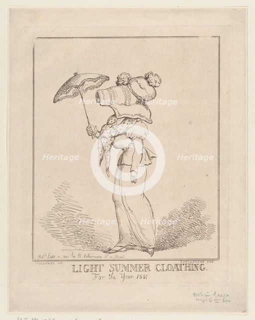 Light Summer Cloathing [sic], September 10, 1801., September 10, 1801. Creator: Thomas Rowlandson.