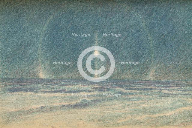 'Light Phenomena in the Polar Night, 22nd November 1893', (1897).  Artist: Fridtjof Nansen.