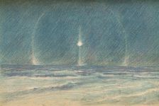 Light Phenomena in the Polar Night, 22nd November 1893 (1897). Artist: Fridtjof Nansen