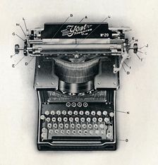 Light Running Yost Typewriter 1916